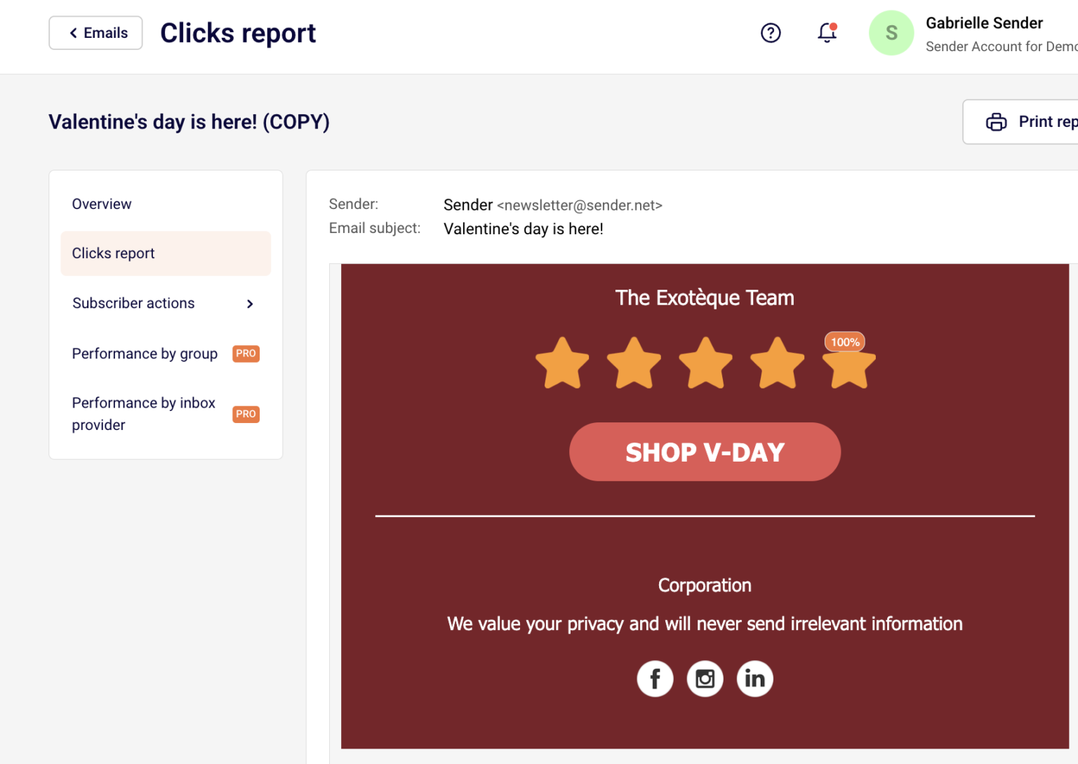 Use feedback block element | Email design & templates