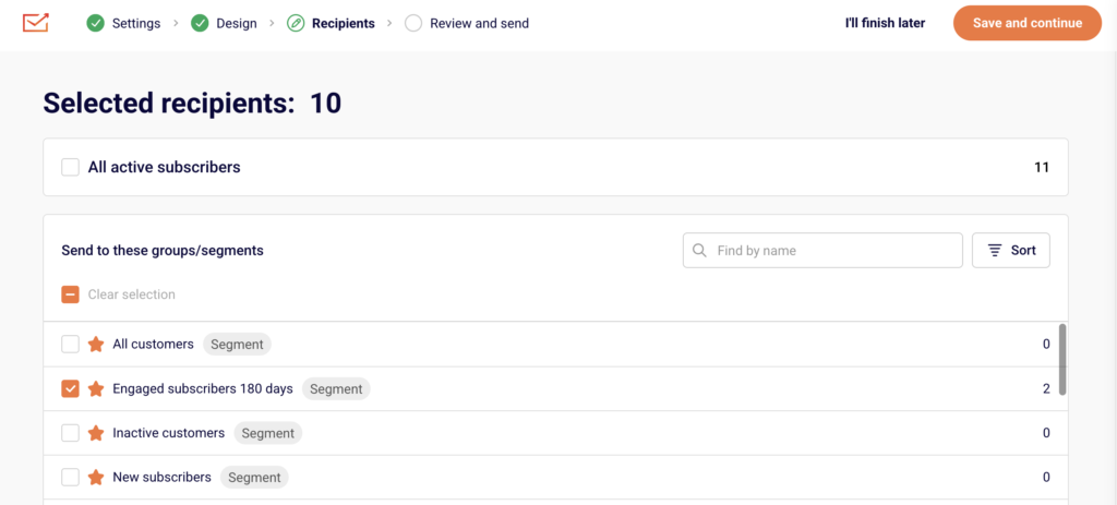 regular-email-campaign-flow