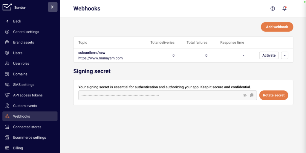 sender-webhooks sender-webhooks