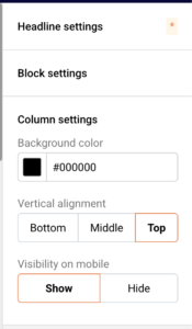 drag-and-drop-builder-column-settings
