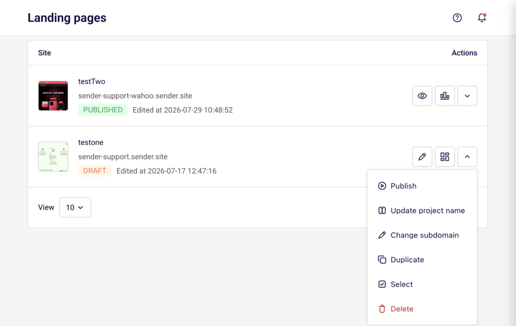landingpage-publish-delete-duplicate landingpage-publish-delete-duplicate