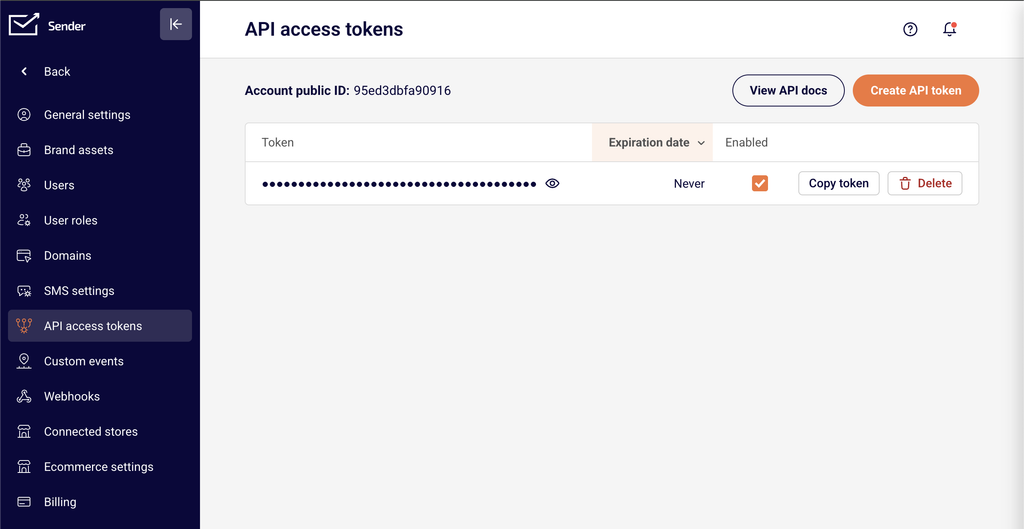 sender-account-settings-API-access-tokens sender-account-settings-API-access-tokens