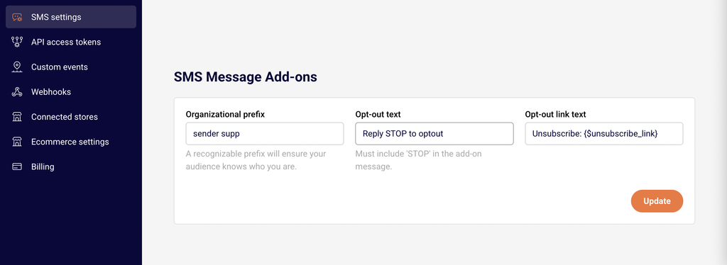 sms-settings sms-settings