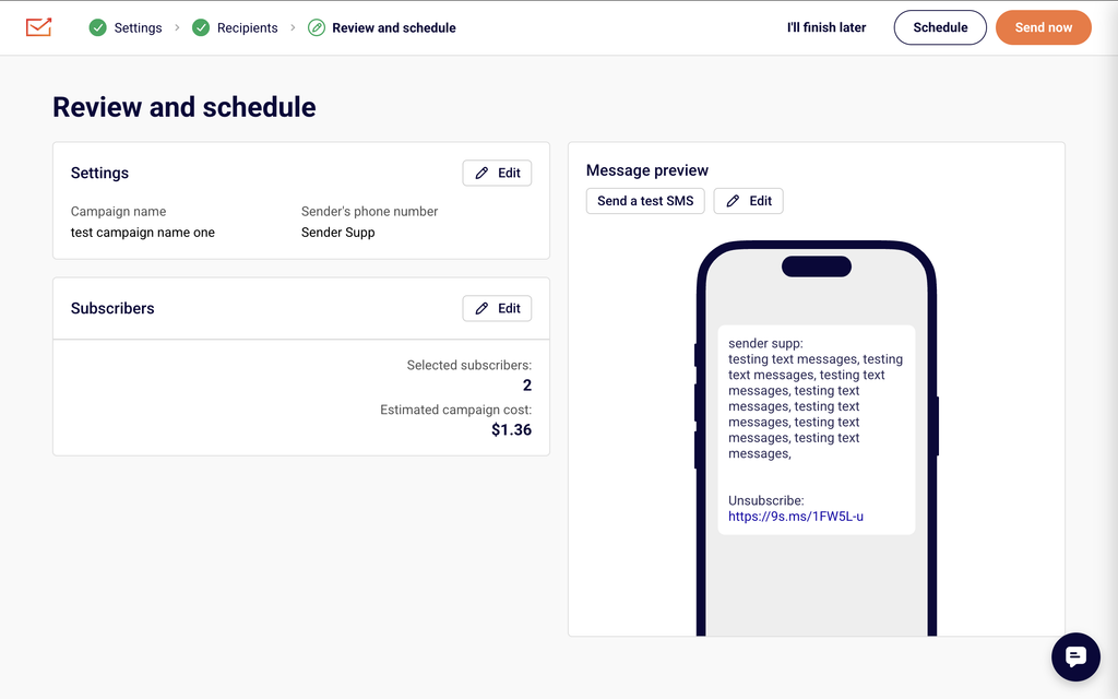 sms-review-schedule sms-review-schedule
