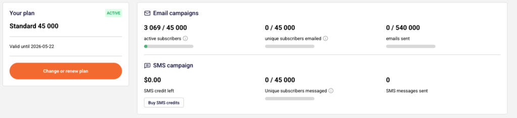 Sender-settings-billing